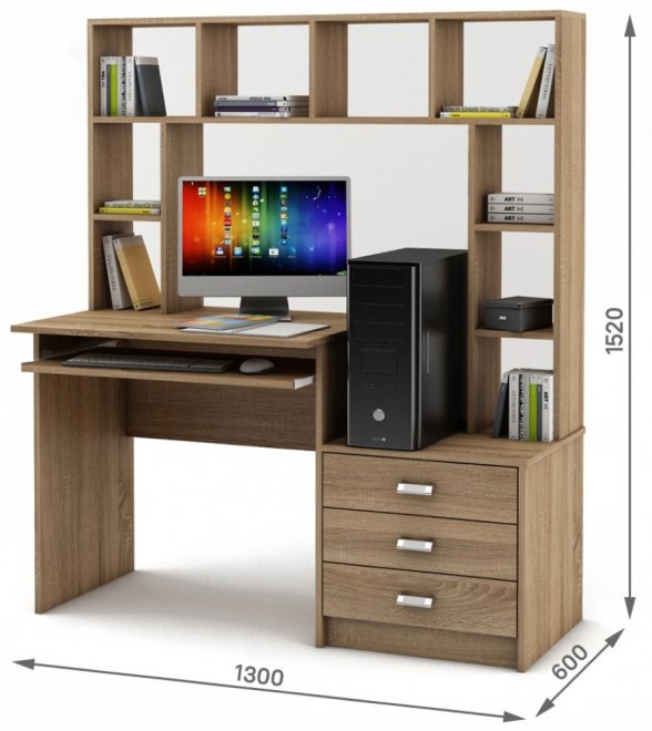 Компьютерный стол Имидж-24 дуб сонома