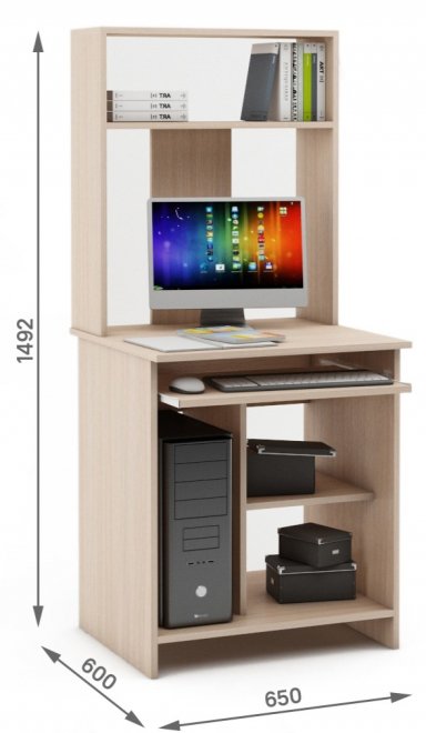 Компьютерный стол Имидж-3 дуб молочный