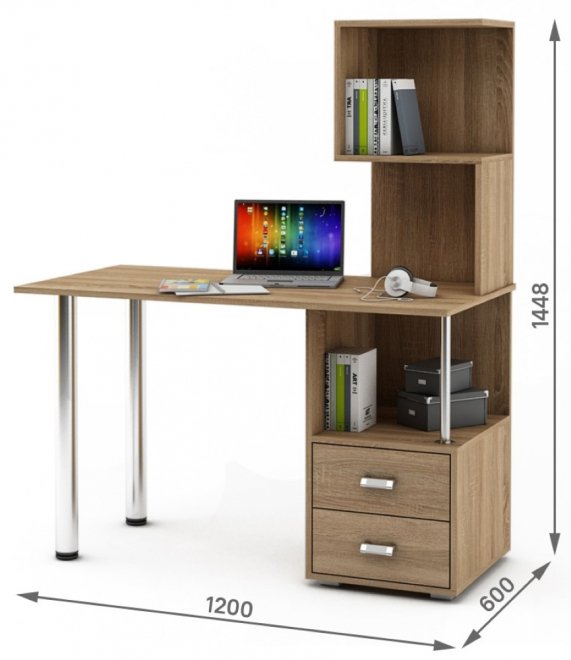 Компьютерный стол Имидж-70 дуб сонома