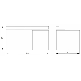 Компьютерный стол Интерлиния СК-14