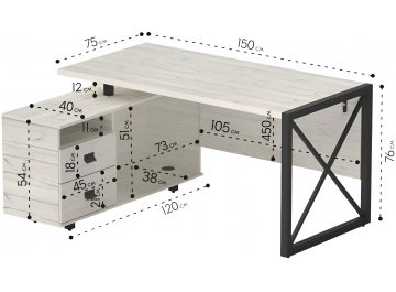 Компьютерный стол Хардвиг СР01