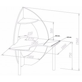 Компьютерный стол КСТ-101 + КТ-102
