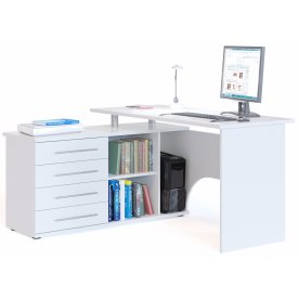 Компьютерный стол КСТ-109Л белый