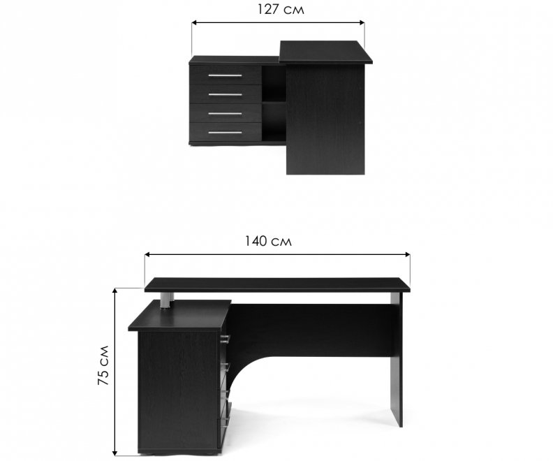 Компьютерный стол КСТ-109Л венге