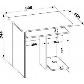 Компьютерный стол КСТ-21.1