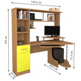 Компьютерный стол Мебелеф-23