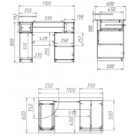 Компьютерный стол Мебелеф-29