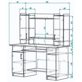 Компьютерный стол Мебелеф-35
