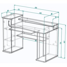 Компьютерный стол Мебелеф-36