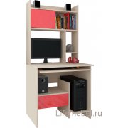 дуб молочный / красный глянец