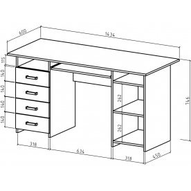 Компьютерный стол Лайт-8К
