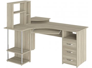 Компьютерный стол С-237 + СЕ-237 блэквуд сатиновый