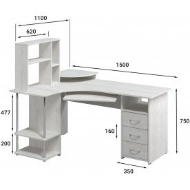 Компьютерный стол С-237 + СЕ-237