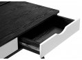 Компьютерный стол Soho black grained / white