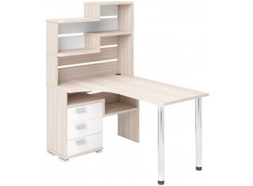 Компьютерный стол СР-132-140 левый с надстройкой