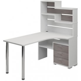 Компьютерный стол СР-132-160 левый с надстройкой
