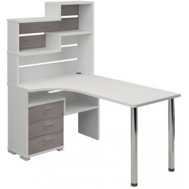 Компьютерный стол Жаспера-132-160 левый с надстройкой