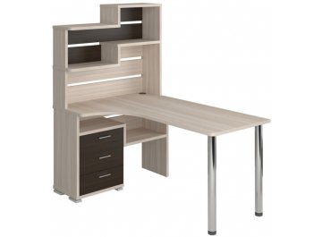 Компьютерный стол СР-132-160 левый с надстройкой