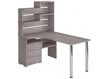 Компьютерный стол СР-132-160 левый с надстройкой