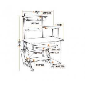 Компьютерный стол ST-D300LCD