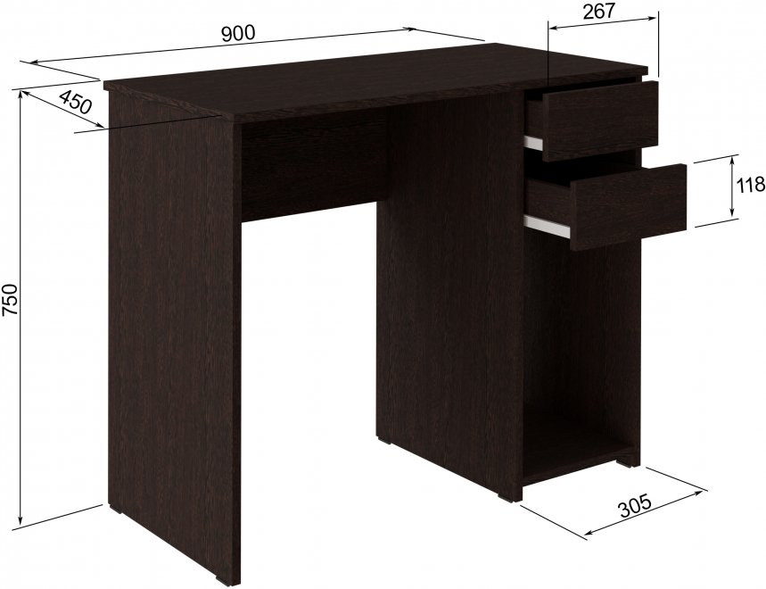 Компьютерный стол Таман венге