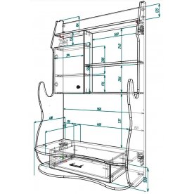 Компьютерный стол Мебелеф-1