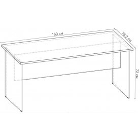 Письменный стол Стол 1600 СБ.001.1600-00