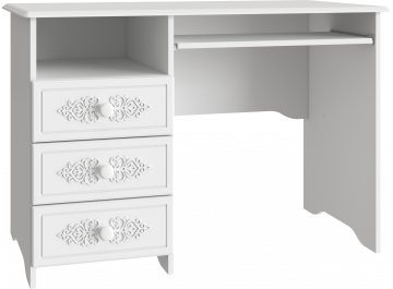 Компьютерный стол Ассоль АС-241К белое дерево