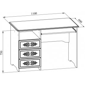 Письменный стол Ассоль плюс