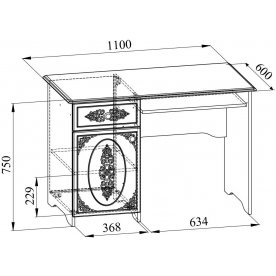 Письменный стол Ассоль плюс