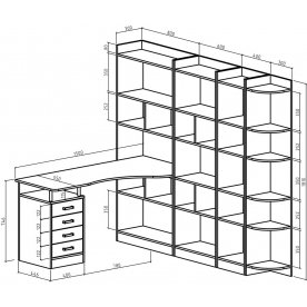 Письменный стол Атлант-18643