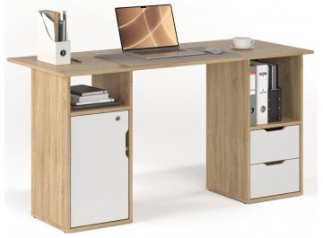 Письменный стол Банга-74 дуб сонома-белый