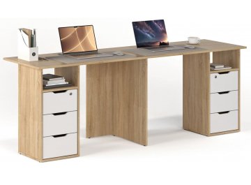 Письменный стол Банга-83 дуб сонома-белый