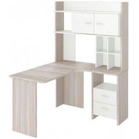 Письменный стол Домино Lite СКЛ-Угл130+НКЛХ-120 КБЕ правый