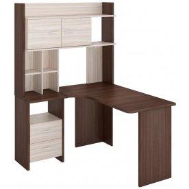 Письменный стол Домино Lite СКЛ-Угл130+НКЛХ-120 ШК-Ч левый
