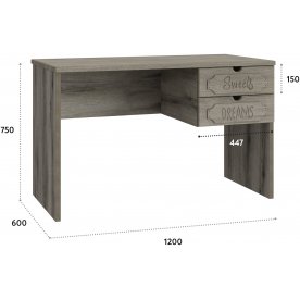 Письменный стол ДримСтар ДС-6