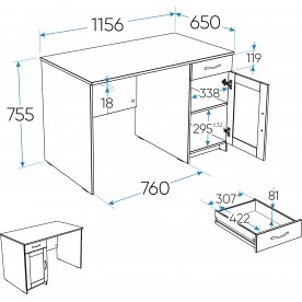 Письменный стол Кастор