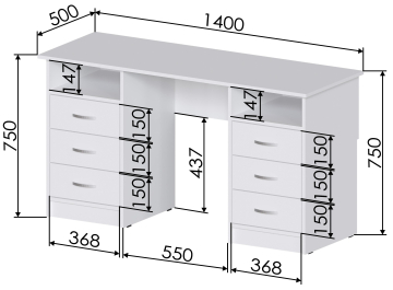 Письменный стол Хит-12