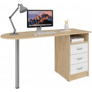 дуб сонома / белый