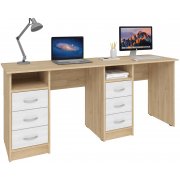 дуб сонома / белый