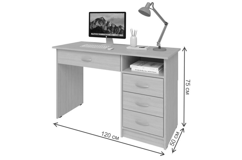 Письменный стол Хит-4 венге цаво