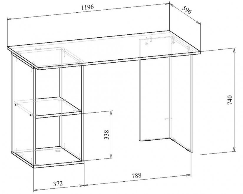 Письменный стол Прайм-40 СТЛ-Прайм-40-ВМ венге