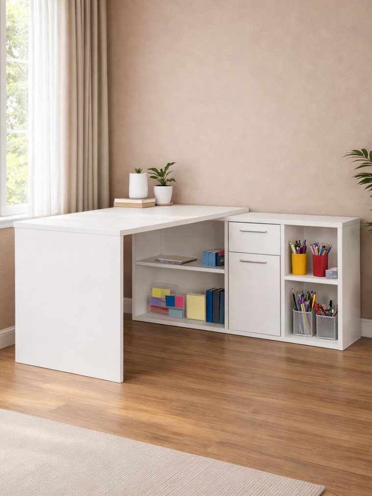 Письменный стол Лайт 03.245F белый гладкий 101