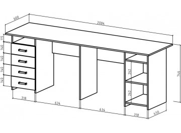 Письменный стол Лайт-14