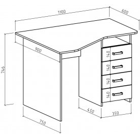 Письменный стол Лайт-19