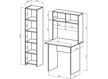 Письменный стол Лайт 1