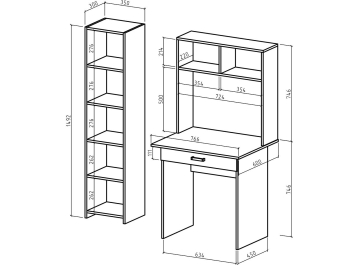 Письменный стол Лайт-1Я