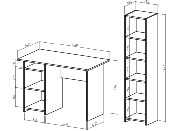 Письменный стол Лайт-2