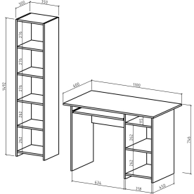 Письменный стол Лайт-3