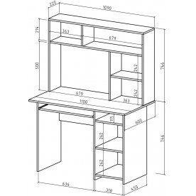Письменный стол Лайт-3К